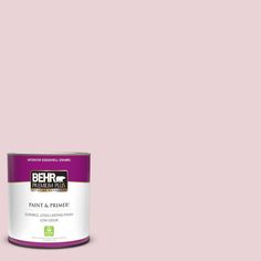 a pink paint can with the words behr paint and furniture in one on it