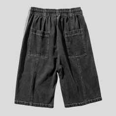 Come and experience the Nineties style with our 2023 Summer Collection free denim shorts featuring bands! These mid-rise shorts feature a drawstrings closure. and are made from stonewashed. stretchy fabric for a casual fit.Distinctive Features: 90's Style: Enjoy a blast from the past with these shorts that feature a distinctive look from the Nineties. Stonewashed: The stonewashed fabric adds a unique texture to the shorts. giving them a classic. vintage look. Loose Fit: With a loose fit. these s Summer Cotton Jeans With Drawstring, Casual Washed Black Denim Bottoms, High Waist Denim Cargo Shorts Casual Style, Casual High Waist Denim Cargo Shorts, Casual High-waist Denim Cargo Shorts, Spring Streetwear Cargo Shorts, Washed Shorts For Streetwear In Short Length, Spring Streetwear Shorts With Drawstring, Casual Jeans With Built-in Shorts For Streetwear