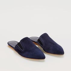 Jenni Kayne Suede Mule - Navy Jenni Kayne, Suede Mules, Sport Sandals, Slides Shoes, Mule Clogs, Soft Suede, Slide Slipper, Womens Flats, Heeled Mules