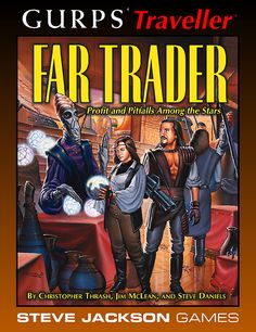 the book cover for far trader by steve jackson and steve daniels