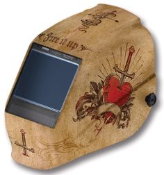 an old fashioned wooden device with a heart on it