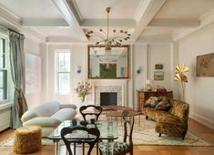 The 1stDibs Guide to 2025 Interior Design Trends | The Study Living Room New York, Mercury Mosaics, Manhattan Apartment, Contemporary Chairs, Oak Dining Table, London Design, Family Living, Make Yourself, Interior Design Trends