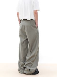 WN7568
■size(cm)




Length
 

Waist
 

Hip
 

裾回り
 




S


102


69


112


55




M


104


73


116


57




L


106


77


120


59




■model
175cm 55kg L
■material
65% polyester 35% rayon Modern Oversized Bottoms For Spring, Gray Wide Leg Pants For Spring Workwear, Gray Relaxed Fit Bottoms For Spring, Relaxed Fit Gray Bottoms For Spring, Gray Relaxed Fit Wide Leg Pants, Fitted Gray Pants For Summer, Gray Fitted Wide-leg Bottoms, Gray Relaxed Fit Straight Bottoms, Tailored Full-length Gray Pants