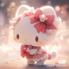 Beautiful Christmas Scenes, Pink Wallpaper Hello Kitty, Hello Kitty Gifts, Birthday Post Instagram, Hello Kitty Aesthetic, Kitty Images, Cute Images For Dp, Kitty Drawing, Hello Kitty Drawing