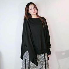 Women T-shirt Fashion Batwing Sleeve Solid Color Loose Pullover Top Winter Casual All-match Black Street Trendy - Omychic Matching Ideas, Loose Pullover, T Shirt Fashion, Winter Tops, Batwing Sleeve, Winter Casual, Women T Shirt, Shirt Style, Tunic Tops