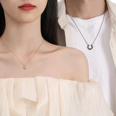 Gift something that will last a lifetime with this beautiful set of Beauty and the Beast themed couple necklaces! The perfect gift for any special occasion, these necklaces are sure to spark a bit of beauty and romance. Show your love and admiration today! Material: 3 Layers 18K Gold Plated 925 Sterling Silver + Cubic Zirconia Women Chain Length: 40+5cm ~ 17inches Men Chain Length: 45+5cm ~ 19inches Black Couple's Necklace As Gift, Couples Necklaces For Valentine's Day Gift, Couples Necklace For Valentine's Day Gift, Couple Necklaces Matching, Gold Rose Necklace, Matching Necklaces For Couples, Beauty And The Beast Theme, Men Chain, Mens Necklace Pendant