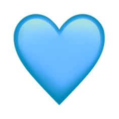 a blue heart shaped object on a white background