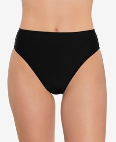 Score trending beach style with these high-leg bikini bottoms from Salt + Cove. Sits at waist Moderate bottom coverage Lined Nylon/spandex; lining: polyester Hand wash Imported