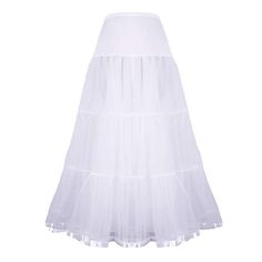 PRICES MAY VARY. MATERIAL-- The petticoat is made of Spandex and Voile. 100%Pearl yarn, waist elastic stretch artificial cotton, much softer and much more comfortable than other Satin used. DESIGN of the PETTICOAT SKIRT-- Two layers and three tiered organza with plenty of gathers to hold the dress's shape, plus one Layer of lining to prevent scratching gentle sensitive skin. The medium-hard organza is the puffy guarantee to petticoats. OCCASION-- The floor length petticoat underskirt gives great Summer Tiered Crinoline Skirt, Stretch Full Skirt Dress With Gathered Details, Fitted Crinoline Tiered Skirt, Stretch Full Skirt Petticoat With Ruffled Detail, Stretch Full Petticoat With Ruffled Skirt, Fitted Long Tulle Petticoat, Spring Flared Stretch Petticoat, Spring Stretch Flared Petticoat, Stretch Tiered Petticoat With Attached Cancan