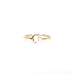 Crescent Moon Moonstone Open Ring Band, 10K 14K Solid Gold Ring Band, Dainty Unique Open Ring, Natural Moonstone Ring, Stackable Rings * Handmade / Handcrafted Fine Jewelry Band Thickness: 1.30 mm Stone: 100% Natural Moonstone (2.5mm stone) Metal: Solid 10K, 14K Gold Gold Color: White gold, Rose gold, Yellow gold ≫ Please read our FAQ below for more detail. 14k Yellow Gold Moon Phase Rings, 14k Yellow Gold Rings With Moon Phase, 14k Yellow Gold Rings With Moon Phase Detail, Celestial 14k Gold Crescent Ring, Celestial Crescent 14k Gold Ring, Moon Shaped 14k Yellow Gold Rings, 14k Gold Moon Shaped Promise Ring, Moon Shaped Rings With Moon Charm For Anniversary, Gold Moon Shaped 14k Gold Ring