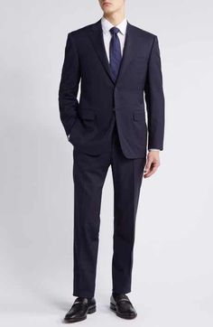 Theory New Tailor Chambers Suit Jacket | Nordstrom Semi-formal Notch Lapel Suit With Welt Pockets, Black Semi-formal Suits With Hidden Button Closure, Tailored Single-breasted Sport Coat In Suiting Fabric, Tailored Long-sleeved Black Sport Coat, Rollerball Perfume, Platform Slippers, Favorite Daughter, Maternity Shops, Designer Clothes For Men