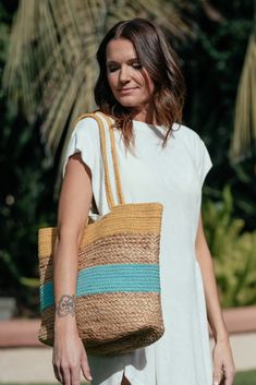 Sunny Tote - Bette Casual Yellow Beach Bag, Spring Travel Cotton Beach Bag, Spring Beach Bag Made Of Cotton, Spring Travel Beach Bag In Cotton, Casual Yellow Crochet Bag For Summer, Casual Yellow Crochet Bag With Braided Handles, Summer Cotton Beach Bag For Everyday Use, Eco-friendly Cotton Crochet Bag For Travel, Yellow Crochet Bag For Everyday Summer Use