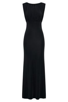 Understated glamour. The MALIA Slinky Ruched Maxi Dress is a masterclass in elegant design. Featuring a sophisticated boat neckline and daring open back, this bodycon dress flatters your silhouette with gathering detail at the bust. The fishtail hem adds a touch of drama, creating a graceful flow with every step. Fully lined for a smooth finish, Malia is the epitome of refined style. Workwear Capsule Wardrobe, Understated Glamour, Ruched Maxi Dress, European Summer Outfits, Maxi Dress Sale, Capsule Outfits, Beige Dresses, Refined Style, Boat Neckline