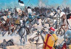 "The Battle of Montgisard, 1177" Medieval Warfare, Crusader Knight, Medieval Europe, Early Middle Ages