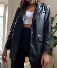 Mode Dope, Look Retro, Leather Blazer, Fashion Weeks