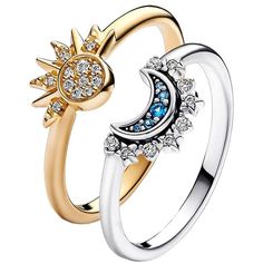 Sun And Moon Ring, Celestial Sun And Moon, Moon Rings, Best Friend Rings, Sun And Moon Rings, Friend Rings, Celestial Ring, Celestial Sun, Stackable Rings Silver