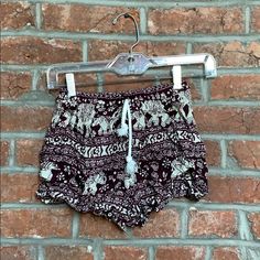 Stretchy Elephant Patterned Shorts With Elastic Waistband And Drawstring. Never Worn And Super Soft! Casual Tie-side Bottoms For Festival, Urban Outfitters Short Beach Bottoms, Urban Outfitters Short Length Bottoms For Beach, Urban Outfitters Elastic Waistband Beach Shorts, Urban Outfitters Summer Shorts With Elastic Waistband, Urban Outfitters Shorts With Elastic Waistband, Urban Outfitters Elastic Waistband Shorts, Urban Outfitters Beach Shorts, Urban Outfitters Casual Beach Bottoms