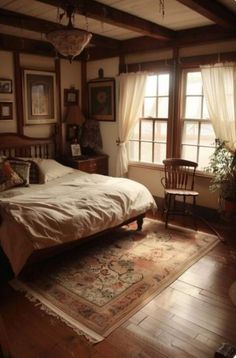 Bedroom Korean, Boho Decor Ideas, Victorian Bedroom, Big Bedrooms, Wall Panels Bedroom, Bedroom Redo, Old Room