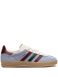 Adidas Gazelle Indoor "Blue Dawn Collegiate" Sneakers - Farfetch Adidas Gazelle Blue, Blue Dawn, Adidas Gazelle Indoor, Balenciaga Speed, Old Money Style, Sneakers Blue, Boot Pumps, Adidas Gazelle, Blue Adidas