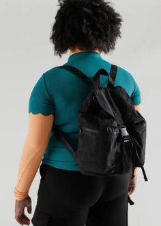 A backpack for all seasons and all phases of life—for school, for work, for life in general. Two exterior zip pockets keep things easily accessible, and an interior sleeve keeps your laptop secure. 13" interior laptop sleeve Expandable drawstring and buckle closure Two exterior and one interior zippered pockets Measures 14 ½" × 14" × 6 30" adjustable logo straps Recycled heavyweight nylon exterior, recycled ripstop nylon interior Machine washable Functional Backpack With Laptop Sleeve For On-the-go, Standard Backpack With Laptop Sleeve For On-the-go, Versatile Backpack With Laptop Sleeve For On-the-go, Versatile Backpack With Laptop Sleeve, Versatile Laptop Backpack With Sleeve, Practical On-the-go Backpack With Functional Pockets, On-the-go Nylon Backpack With Pockets, Versatile Laptop Bag With Sleeve Backpack, Functional Everyday Backpack With Laptop Sleeve