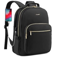 Basic Information: Size12”L 17”H 7.5”D, Weight: 1.7lb.Compatible For 15.6 Inch Laptop. The Laptop Backpack Is Made Of High-Quality Oxford Cloth With Tear -Resistant Striped Lining, Which Is Not Easy To Wrinkle And Shell-Off. Featuring Exquisite Gold-Plated Zippers And Leather Top Handles. Multiple Compartments: The Travel Computer Bag Provides So Many Pockets For Storage To Keep Your Personal Items Well-Organized, Like Front Compartments, Middle Main Compartment, Laptop Padded Compartment, It’s Bookbag Purse, Tumi Backpack, Stylish Laptop Bag, Work Computer, Mini Leather Backpack, Mcm Backpack, Packable Backpack, Plaid Backpack, Michael Kors Backpack