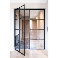 iwd-metal-frame-interior-double-door-cifd-in001-8-lite-clear-glass-square-top Iron Patio Doors, Double Door Interior, French Doors Office, Glass Office Doors, Building Corner, Black French Doors, Steel French Doors, Iron Entry Doors, Double Doors Interior