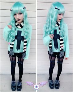 Made this sweater myself✨ Pastel Goth 2000s, Pastel Goth Clothes Outfits, Pastel Goth Outfits 2014, Pastel Goth 2014 Tumblr, 2014 Pastel Goth, Pastel Goth 2014, Goth Cinnamoroll, Pastel Goth Clothing, Casual Pastel Goth