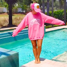 Get ready to embrace the summer vibes with our sunkissed sweatshirt! This versatile piece can be worn all year round, whether you're at the beach or by the pool. Its preppy and trendy design will add a pop of color and brightness to your wardrobe. Stay casual and comfortable while radiating sunshine wherever you go. Fabric: 50% Polyester / 50% Cotton Design: Safety Orange & Safety Pink (White heat-applied vinyl) Safety Yellow (Neon Orange heat-applied vinyl) Royal Blue (Neon Yellow heat-applied Preppy Sweatshirts, Beach Sweatshirt, Summer Sweatshirt, Colorful Sweatshirt, Beach Clothes, Preppy Clothes, Clothes Trendy, White Heat, Oversized Crewneck