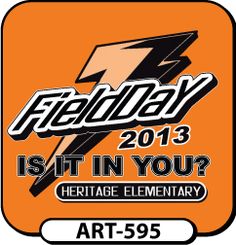 Kids love designs with familiar images like this Gatorade themed field day t-shirt shown in black and white. We'll use your colors and information to make a custom design just for you! spiritwear.com Love Design, Shirt Ideas