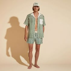 The new collaboration captures the essence of St. Tropez's rich history through the unique lens of Highsnobiety. By merging the distinctive aesthetics of both brands, this partnership brings together two cultural icons to create a collection that seamlessly combines the past and the present.Shorter length swim trunks with stretch fabricElastic waistband with drawstring and Zamac tips engraved with VilebrequinTwo side pockets and one rear couture pocket with velcro flapTwo back eyeletsSide leg length in size M: 14.5" - slightly shorter than the classic MooreaMen Swim Shorts HS StripesVilebrequin x Highsnobiety limited editionMen Swim Shorts98% recycled polyamide- 2% elastane To take care of your adored Men Stretch Swim Trunks, we advise you to follow our suggestions below:Rinse your swim tr Men’s Swimwear Fashion, Nonbinary Swimwear, Pool Party Brunch, Father And Son Clothing, Swimsuit For Men, Men Swim Shorts, Mens Bathing Suits, Men Swimwear, Shorts Collection