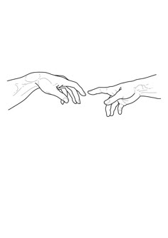 two hands reaching out to touch each other