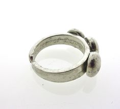 Ring made of pewter with a width of 8 mm The markings on these rings differ: One has 'B.L. tin' or 'pewter' while another ring has the marking 'pewter of Denmark'. Bent Larsen is a famous Danish jewelry designer, born in Assens, Denmark. He started making pewter (hardened tin) jewelry in his workplace in Husby in the late 1960s. His work is very recognizable by the beautiful stones and glass cabochons in bright colors. Many of his jewelry are marked with Bent Larsen Design and Made in Denmark or Danish Jewelry, Tin Jewelry, Pewter Ring, Aventurine Stone, Pewter Pendant, Beautiful Stones, Late 1960s, Jewelry Designer, Agate Stone