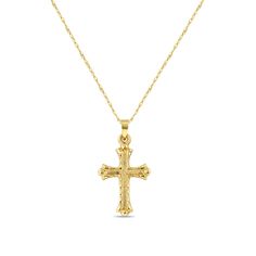 Product Summary Material: 14k Yellow Gold Dimensions Of Pendant: 26mm X 15mm 14k Gold Crucifix Necklace For Formal Occasions, Gold Cross Necklace, Funky Jewelry, Gold Gift, Emerald Earrings, Cross Jewelry, Gold Cross, Religious Jewelry, Anniversary Wedding