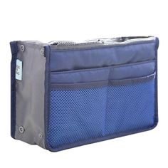 Color: blue Tote Organizer Insert, Purses And Handbags Organization, Lab Top, Handbag Organizer Insert, Textile Craft, Purse Organizer Insert, Tote Organization, Bag Insert, Purse Organizer