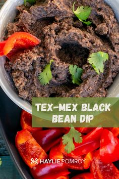 Tex-Mex Black Bean Dip by Haylie Pomroy Light Eating, Black Bean Dip, Party Bites, Bean Dip, Phase One