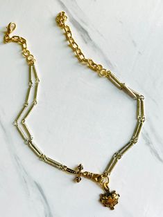 Double strands of textured silver plated bar chain with contrasting brass and gold hardware will light your stack on fire 🔥💛👑 Lobster clasp closure, can be worn at 16” or up to 18”. Free from cadmium, lead, and nickel. Silver Chain Link Necklace In Brass, Silver Brass Chain Link Necklace, Silver Brass Chain Necklace With Delicate Chain, Brass Chain Link Necklace With Lobster Clasp, Metal Chain Necklace With Rectangular Links And Lobster Clasp, Gold Double Strand Necklace With Lobster Clasp, Gold Double Strand Jewelry With Lobster Clasp, Double Strand Metal Chain Necklace With Lobster Clasp, Metal Double Strand Chain Necklace With Lobster Clasp