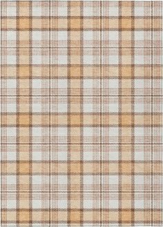 a tan and white checkered rug