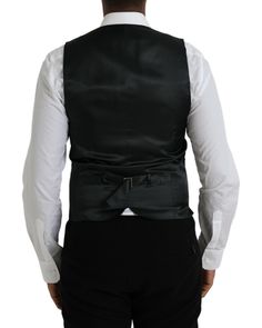 Gray wool formal dress waistcoat vest 100% Authentic Dolce & Gabbana Single breasted Adjustable back waist strap Full front button closure 82% Virgin Wool 18% Silk material Waistband made of 70% Viscose 30% Cupro Logo details Made in Italy Waistcoat Men, Dress Vest, Grey Material, Waist Strap, Silk Material, Wool Dress, Guess Jeans, Premium Brands, Mens Vest