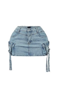 Esme Washed Denim Cargo Mini Skirt Outfits On A Budget, Cargo Mini Skirt, Rompers Dressy, Crop Tops Online, Denim Cargo, Casual Day Dresses, Essential Dress, Cargo Pocket, Strapless Tops