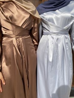 caramel and ash grey Satin Wrap Dresses Tie Belts, Prom Couples, Satin Wrap Dress, Business Tops, Belt Tying, Couple Outfits, Black Wrap Dress, Ash Grey, Purple Dress