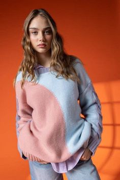 Introducing our newest addition to the winter collection - the Abstract Oversized Pastel Sweater. This versatile piece is a must-have for any fashionista's wardrobe. Made from high-quality materials, this sweater is not only stylish but also incredibly comfortable. The oversized fit of this sweater adds a touch of effortless cool to any outfit. The pastel colors and abstract design make it a statement piece that will surely turn heads. Whether you're lounging at home or heading out for a night on the town, this sweater is the perfect choice. Pair it with your favorite jeans and boots for a casual yet chic look, or dress it up with a skirt and heels for a more sophisticated vibe. The possibilities are endless with this multi-purpose sweater. Don't miss out on adding this must-have item to y Winter Pastel Outfit, Winter Pastels, Pastel Sweater, Pastel Outfit, Must Have Items, Jeans And Boots, Winter Collection, Favorite Jeans, Art Collection