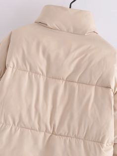 F00151119-102 Plain Beige Outerwear For Winter, Beige Plain Outerwear For Winter, Beige Plain Winter Outerwear, Casual Beige Plain Outerwear, Plain Beige Outerwear For Spring, Beige Plain Outerwear For Spring, Short Bread, Make A Change, Padded Coat