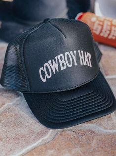 the cowboy hat you didn't think you needed. this trucker will show off your country roots and goes great with any Carhartt accessory. Southern Cowboy, Summer Starter, Summer Necessities, The Cowboy, Stylish Hats, Baby Diaper Bags, Cowgirl Style, Cowboy Hat, Toddler Fashion