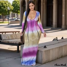 Olivia Mark - Colorful Tie-Dye Off-Shoulder Wrap Dress Off Shoulder Wrap Dress, Princess Nightgowns, Terry Cloth Dress, Short Maxi Dress, Shoulder Wrap, Tie Waist Dress, Beach Maxi Dress, Floral Lace Dress, Mid Dresses