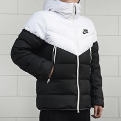 Are you an avid lover of Nike down jackets? If so, you will be glad to know that KICKS CREW offers the best selection of Nike Black Hooded Down Jackets. Whether you are in need of a lightweight option for mild weather or a heavy-duty one to protect from inclement conditions, we have exactly what you need. With multiple sizes and styles available, we guarantee that our Nike black hooded down jackets will meet all your winter apparel needs! Nike Winter Jackets, Wearing Outfits, Top Pic, Nike Fit, Winter Apparel, Winter Jacket Men, Down Jackets, Nike Sportswear, Nike Black