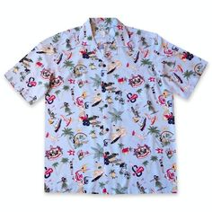 kalakaua blue hawaiian rayon shirt  #alohashirts #authentichawaiianshirts #madeinhawaii #hawaiianshirts Hawaii Crafts, Pali Hawaii Sandals, Postcards From Italy, Aloha Dress, Hawaiian Dresses, Aloha Print, Hawaii Usa, Rayon Shirt, Blue Hawaiian