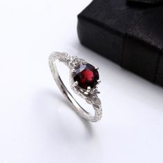 Check out this item in my Etsy shop https://www.etsy.com/in-en/listing/1068974696/natural-garnet-ring-for-women-leaves Garnet Ring With Prong Setting, Garnet Rings In White Gold For Gifts, Garnet White Gold Rings For Gift, Elegant Garnet Jewelry For Proposal, White Gold Garnet Ring For Gift, White Gold Garnet Rings As Gift, White Gold Garnet Jewelry For Promise Ring, Dainty Sterling Silver Ruby Ring For Wedding, Garnet Open Ring For Anniversary