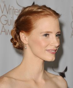 jessica chastain updo - Google Search Hair Styles 2014, Look Of The Day, Braided Hairstyles Easy, Jessica Chastain, Long Braids, Different Hairstyles, Bad Hair Day, Mindful Living