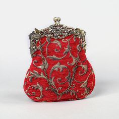 Chatelaine Purses | Shop Carpet Chatelaine & Wristlet Bags Red Clutch Pouch For Evening, Red Rectangular Formal Pouch, Red Rectangular Evening Pouch, Red Clutch Evening Bag With Removable Pouch, Elegant Red Bag With Removable Pouch, Luxury Red Formal Pouch, Elegant Red Evening Pouch, Red Clutch Pouch For Formal Occasions, Red Formal Clutch Pouch