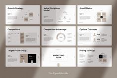 the powerpoint presentation is designed to look like it has many different sections and features